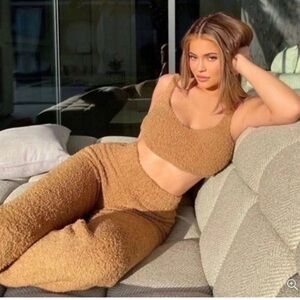 SKIMS Tan Cozy Teddy Pant